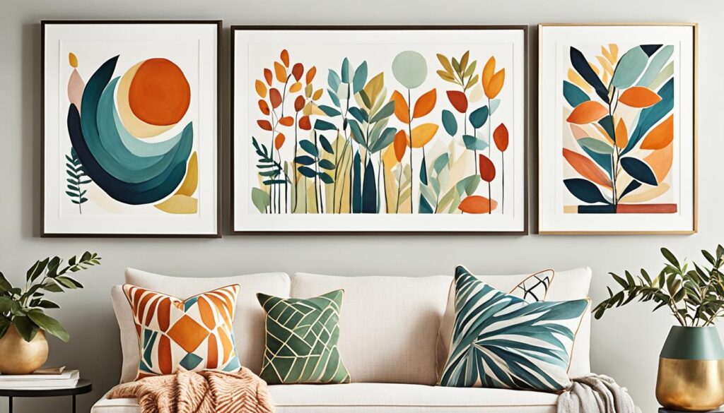 7 wall art ideas, home decor, modern wall art, abstract art