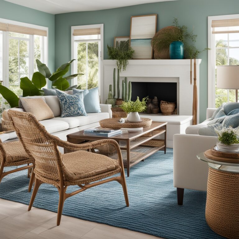 Modern Boho Coastal Living Room
