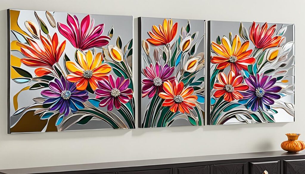 mirrored wall art