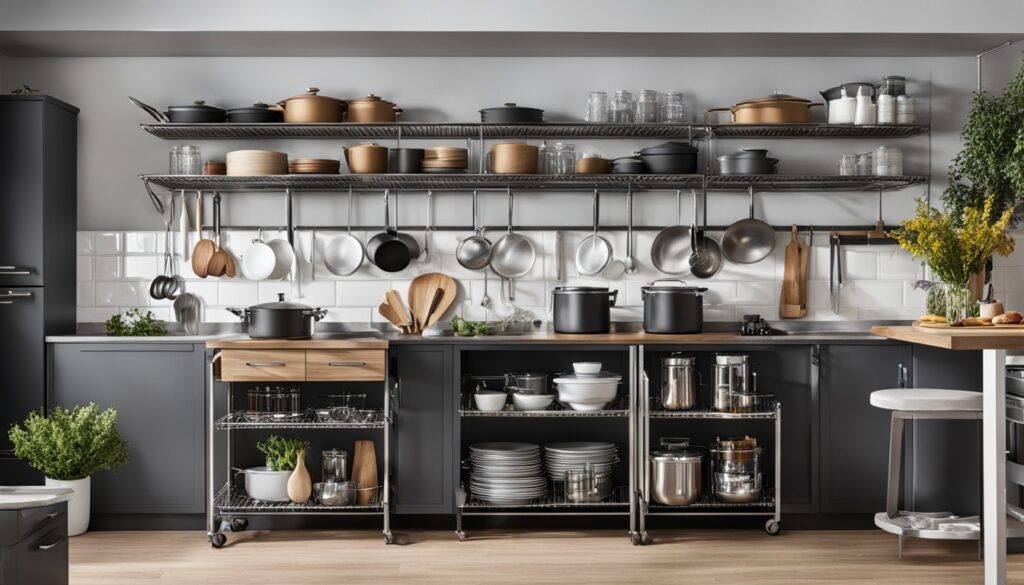 portable kitchen trolleys