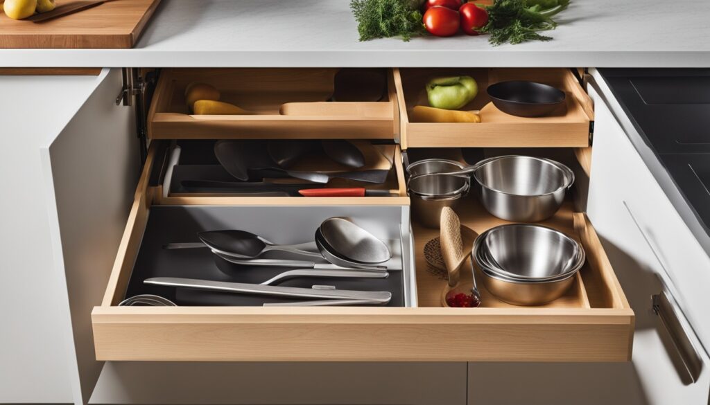 pull-out drawers